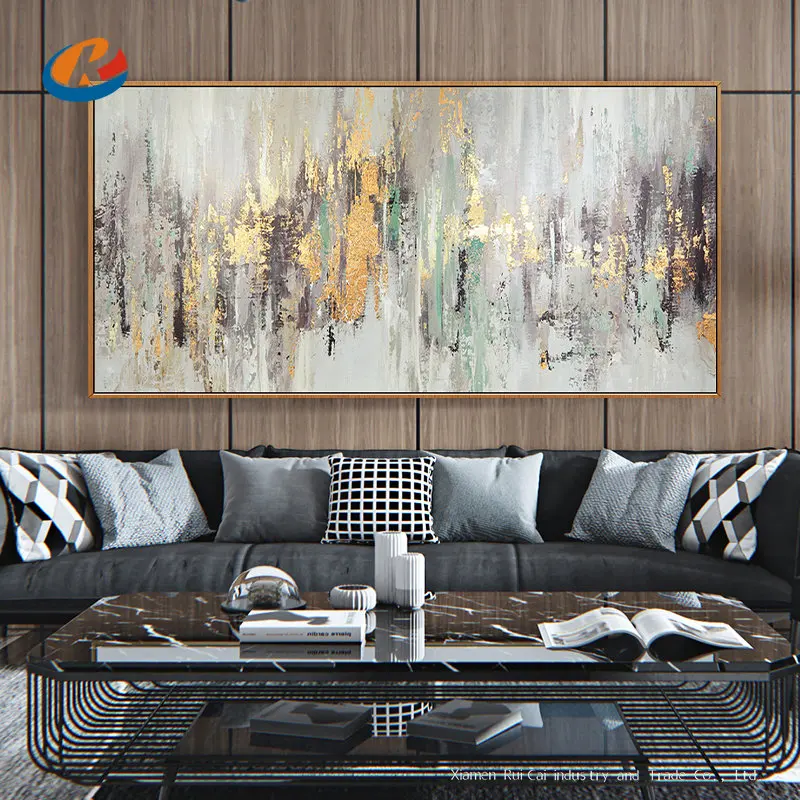 

Красивая живопись художественные абстрактные картины ручная роспись масляная живопись на холсте большое Современное украшение кофейного ...