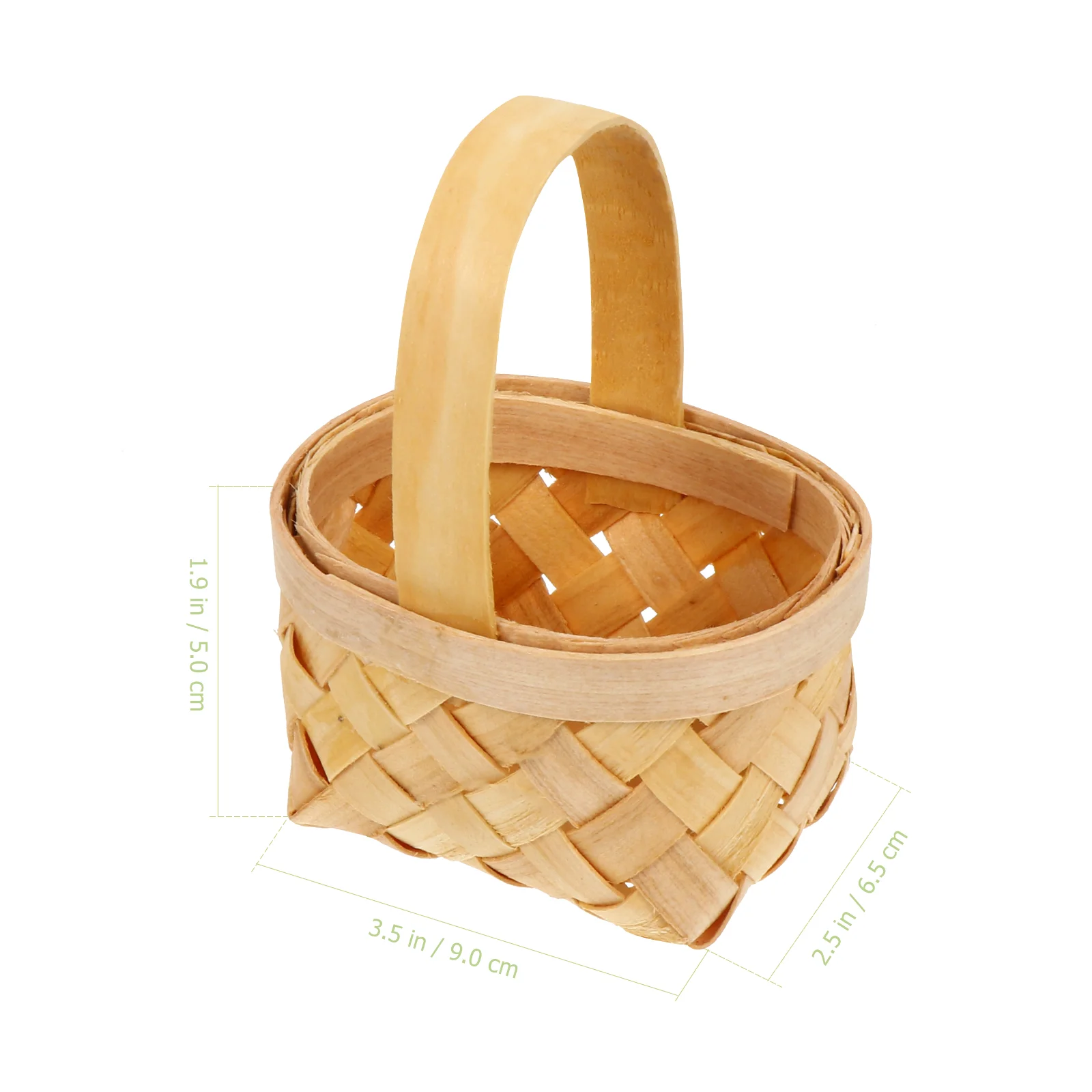 

Basket Baskets Mini Flower Woven Storage Wicker Gift Picnic Candy Wood Wedding Rattan Girl Miniature Handle Favor Hanging Wooden