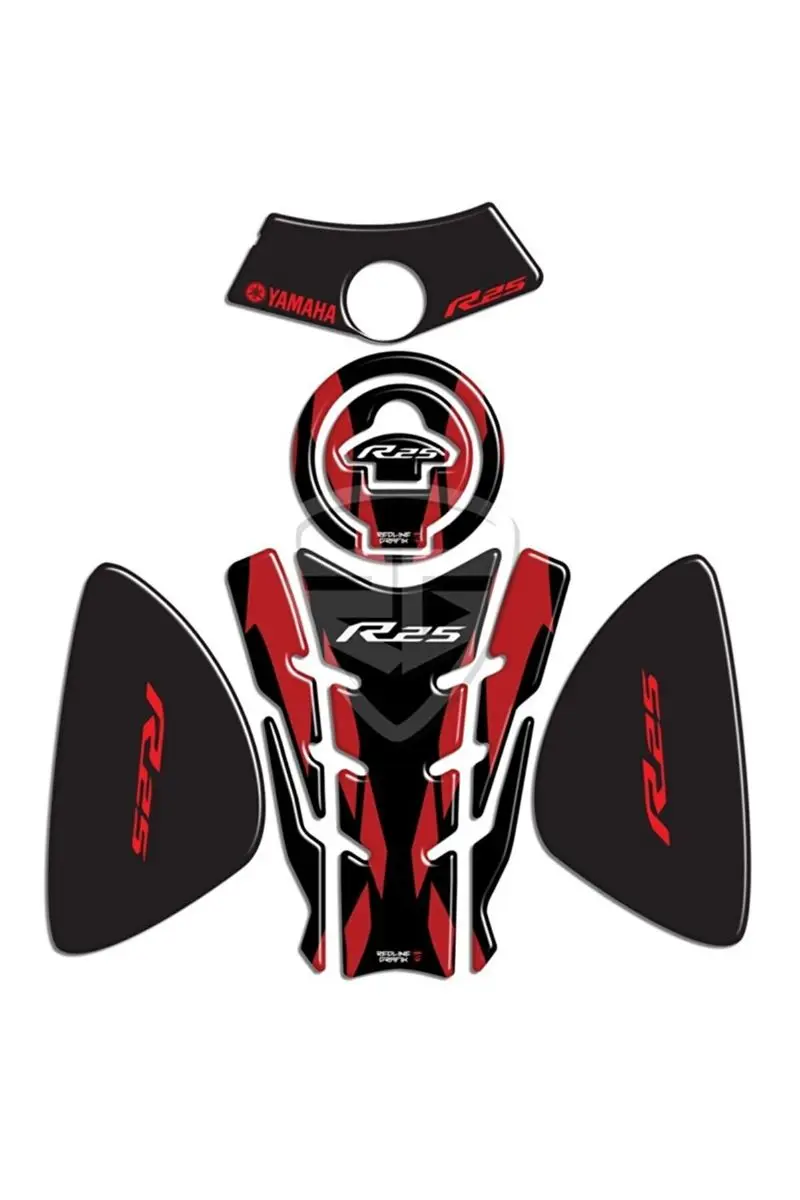 

Yamaha R25 old case Tank Pad Set red Motorcycle Popular Tank Pad Stickers