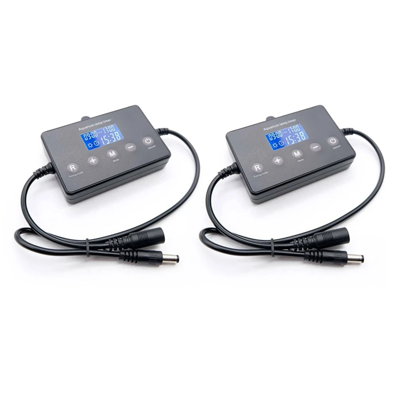 

2X Smart LED Aquarium Light Timer Controller Dimmer Modulator Fish Tank Light Controller And Dimmer