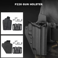 tactical p226 gun holster for sig sauer p226 right hand pistols holster quick pull hunting belt holster adapt x300 flashlight