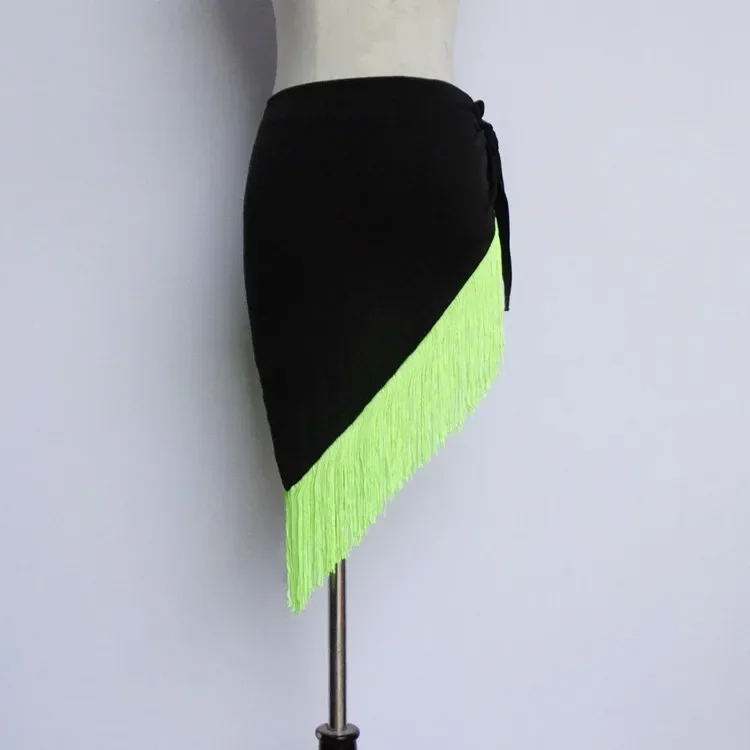 Шарф с кисточками для латиноамериканских танцев разноцветная юбка танца живота