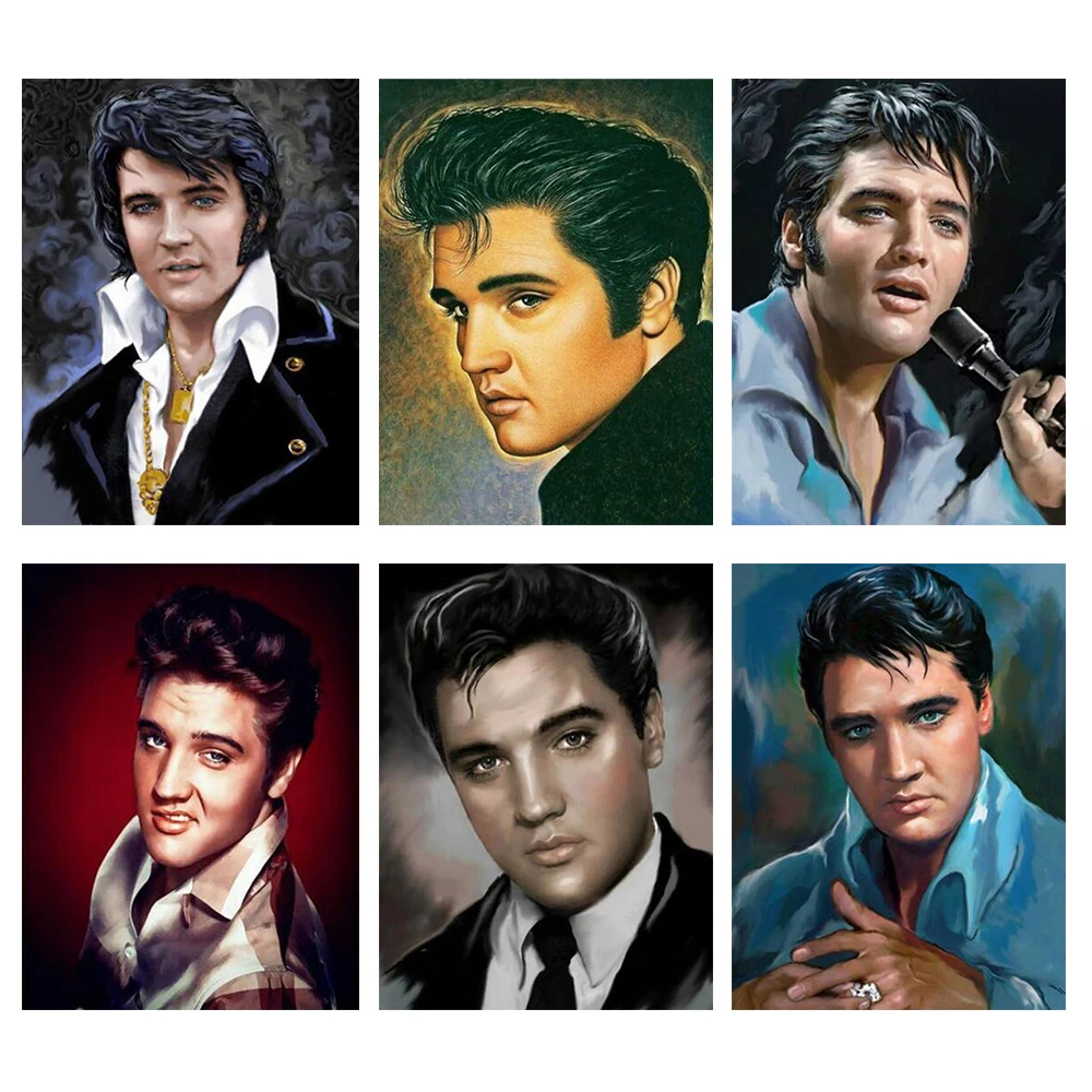 

5D алмазная живопись «сделай сам» Elvis Presley, 3D вышивка, Набор для вышивки крестиком, полная квадратная Круглая Мозаика стразы, домашний декор, подарок
