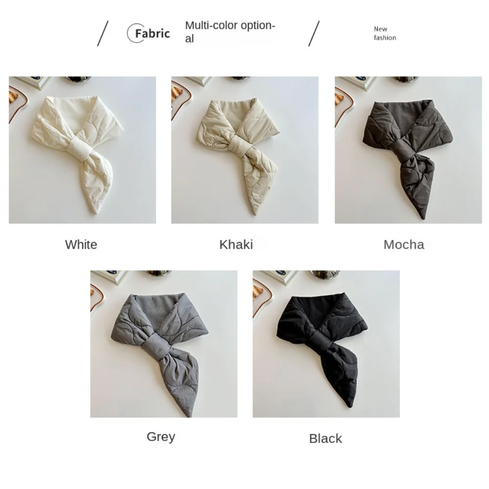 Простой сохраняющий тепло шарф с перекрестными перьями в корейском стиле