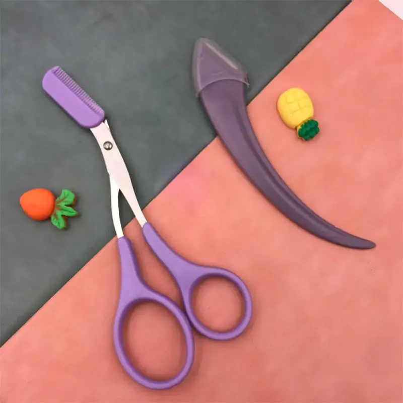 Eyebrow Scissors 5 Colors Shaping Perfect Eyebrows Convenient Design Professional Grooming Precise Trimming Beauty Tools