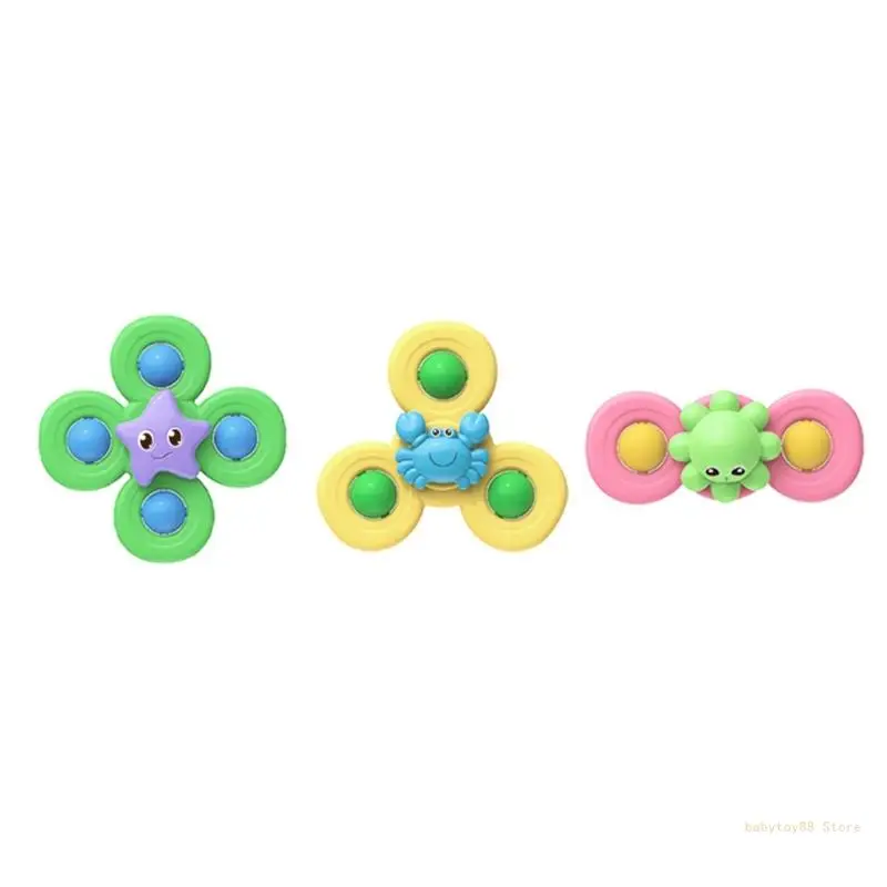 

Y4UD 3PCS Toddler Suction Cup Waterplay Toy Children Fine Motor Skill Bath Toy