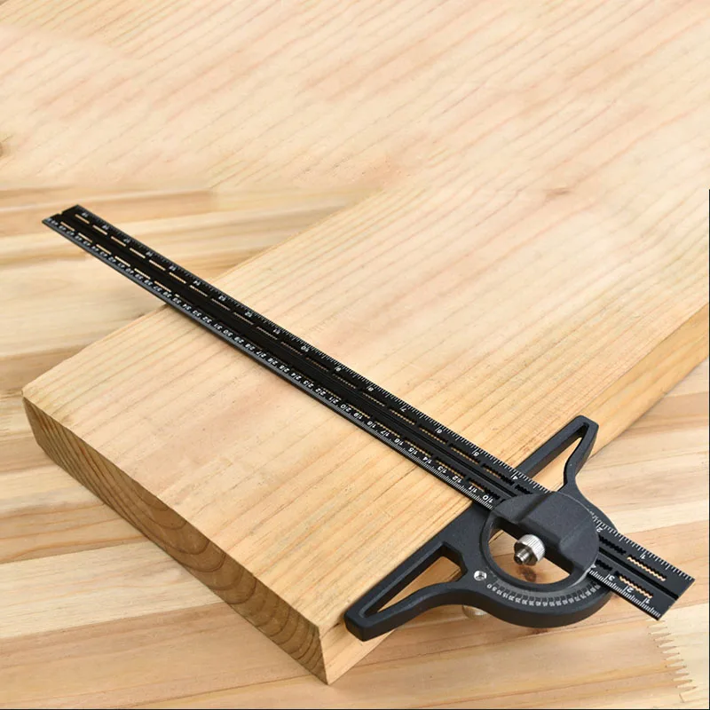 Деревообрабатывающий квадратный измерительный инструмент 0-180 ° Комбинированная