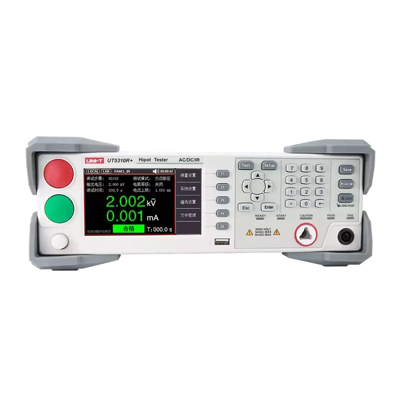 Фото Программируемый тестер высокого напряжения UT5310R+ (AC/DC) с интерфейсом RS232, 4,3-дюймовым TFT LCD-дисплеем, 1 каналом, 5 кВ, 6 кВ, 20 мА №3