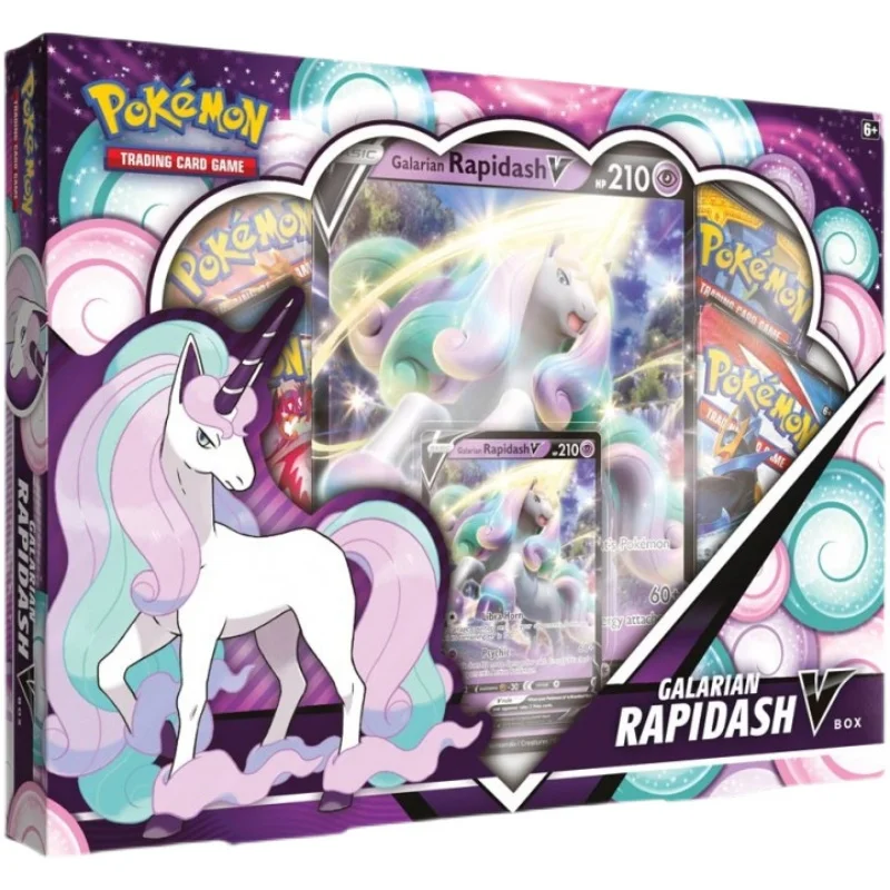Pokemon English Card Rapidash V Large Card Collection Box Card Toy Collection Kids Christmas Gifts