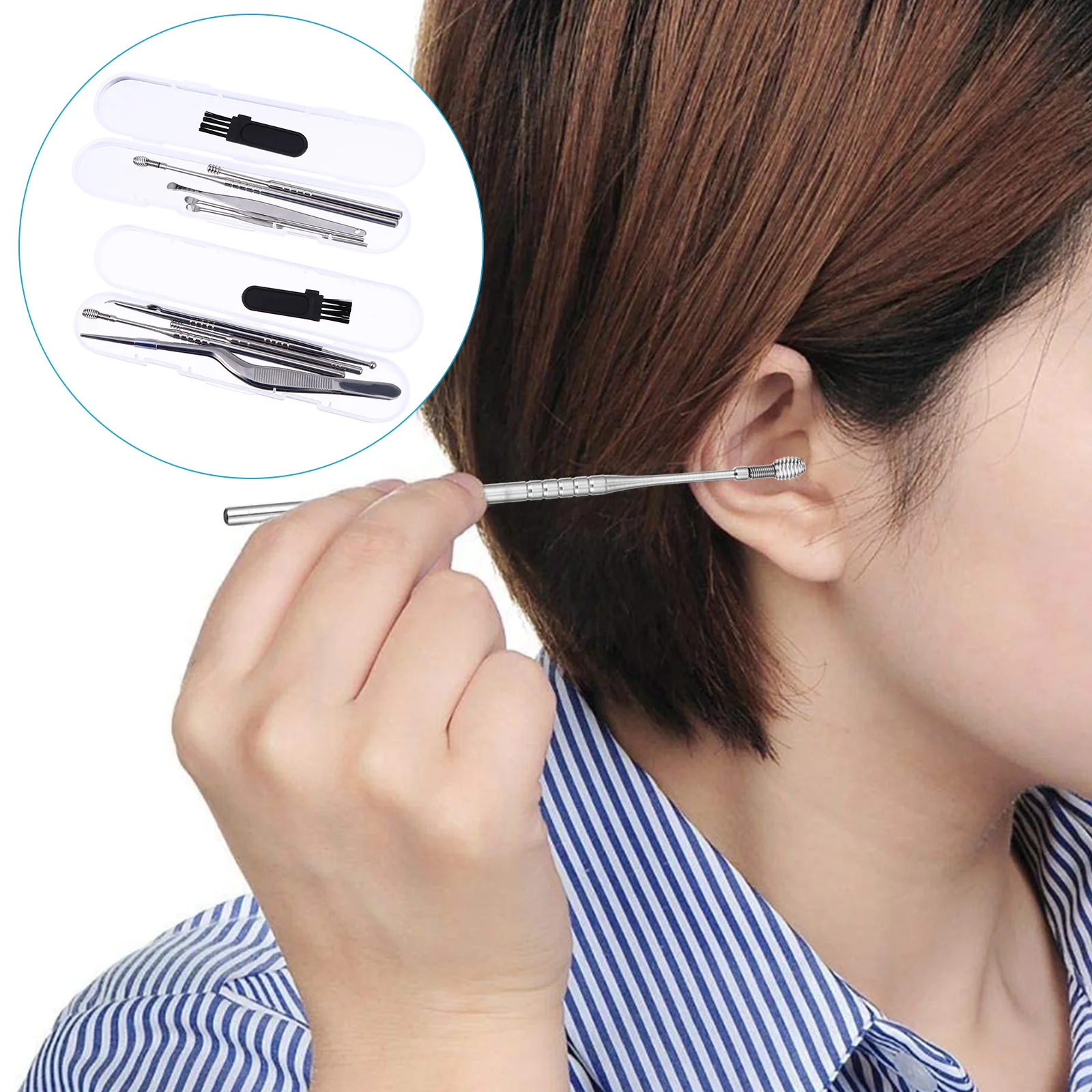 

2 Sets Ear Wax Removal Kit Ear Wax Remover Ear Wax Removal Care Ear Clean Tool