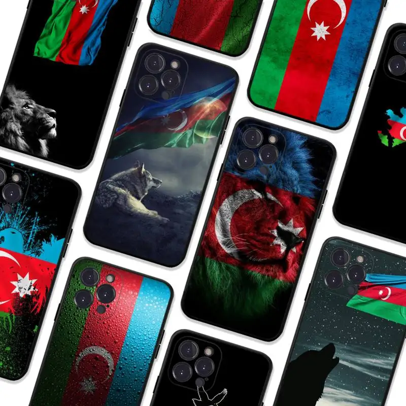 

Azerbaijan buta flag Phone Case For iPhone 14 11 12 13 Mini Pro XS Max Cover 6 7 8 Plus X XR SE 2020 Funda Shell