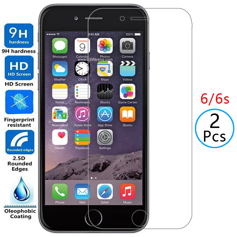 

Защитное закаленное стекло для iphone 6 s 6 s, Защита экрана для iphone s6, iphone 6, iphone 6 s, защитная пленка для iphone 9h