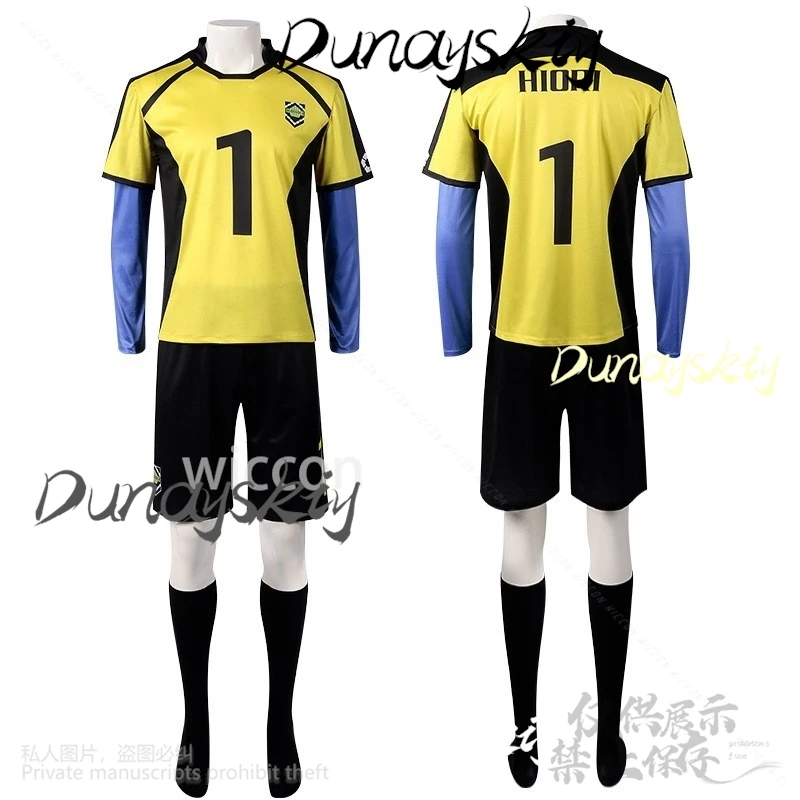 Аниме BLUE Косплей LOCK Костюм Футбольная команда Униформа Isagi Yoichi Bachira Meguru Mikage Reo Nagi