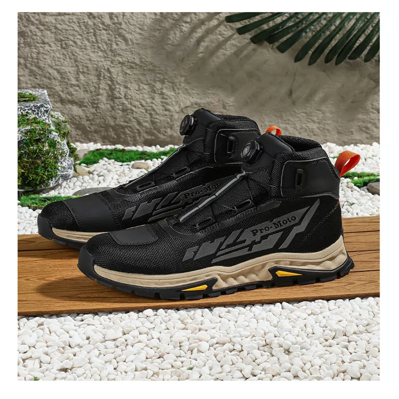 Ботинки для мотоциклистов Мужская мотоциклетная обувь Botas Moto Износостойкая