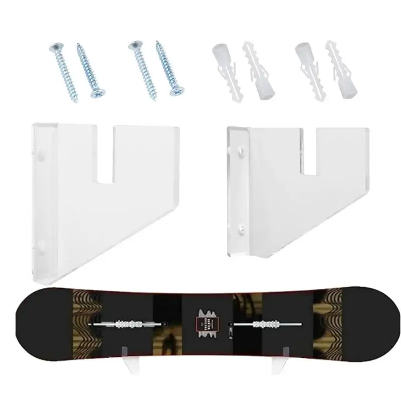 

Прочная настенная стойка для скейтборда, настенное крепление для дисплея, горизонтальная вешалка, стабильная и прочная стойка для хранения на лонгборде