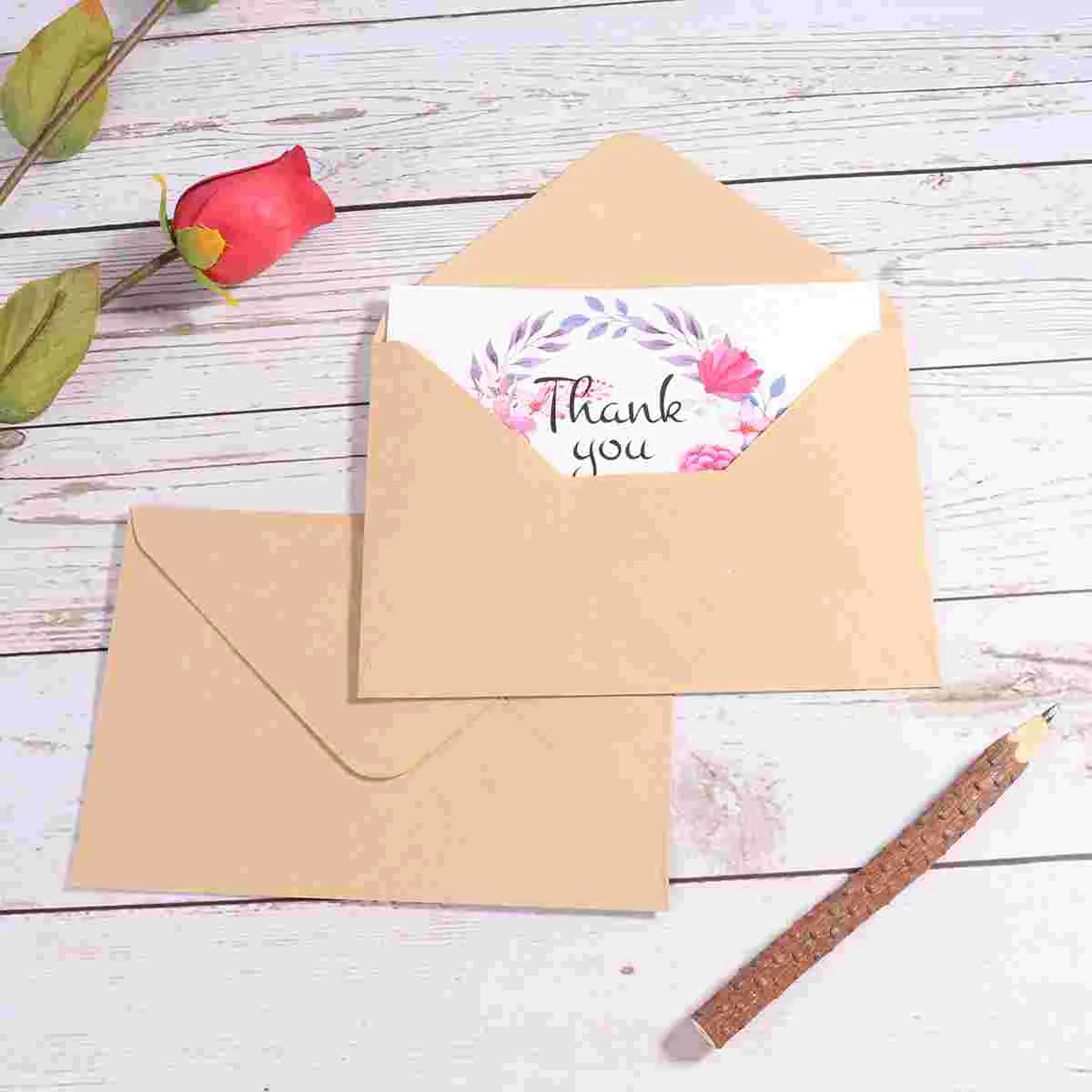 

Envelopes Paper Greeting Photo Kraft Double Post Letter Invitations Wedding Color Budget Mini Stationery Gift Cash Sticker