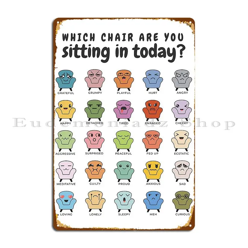 Стул чувства эмоции схема терапия психическое здоровье офис терапевт подарок