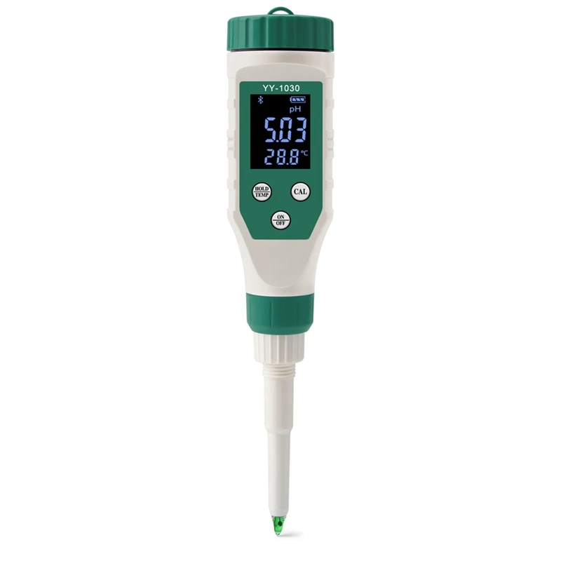 

Digital Bluetooth Food PH Meter 0.00-14.00 High Accuracy Sensor Smart Temp Acidity Tester For Brewing Fruit Cheese