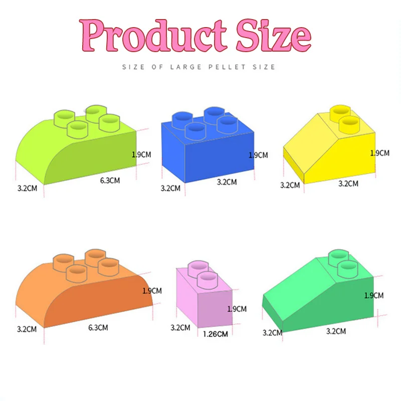 NEW 2x4 2x8 4x8 DIY MOC Large Building Block Compatible Base Plate Colour Large Building Block Block Children Educational Toys images - 6