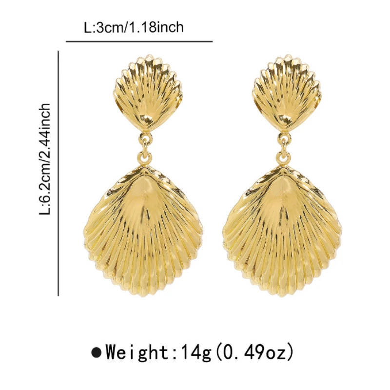 Металлические полосатые жемчужные серьги в форме Европы и США из нержавеющей