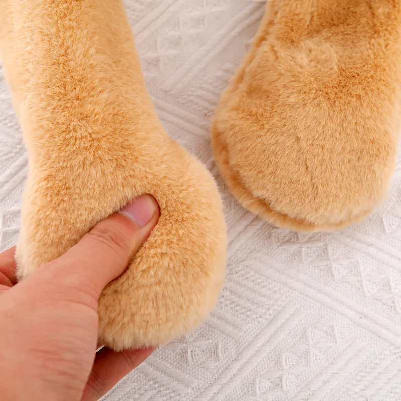 Плюшевая шапка с кроликом милая для прыжков подарок детей шапки девочек зимняя