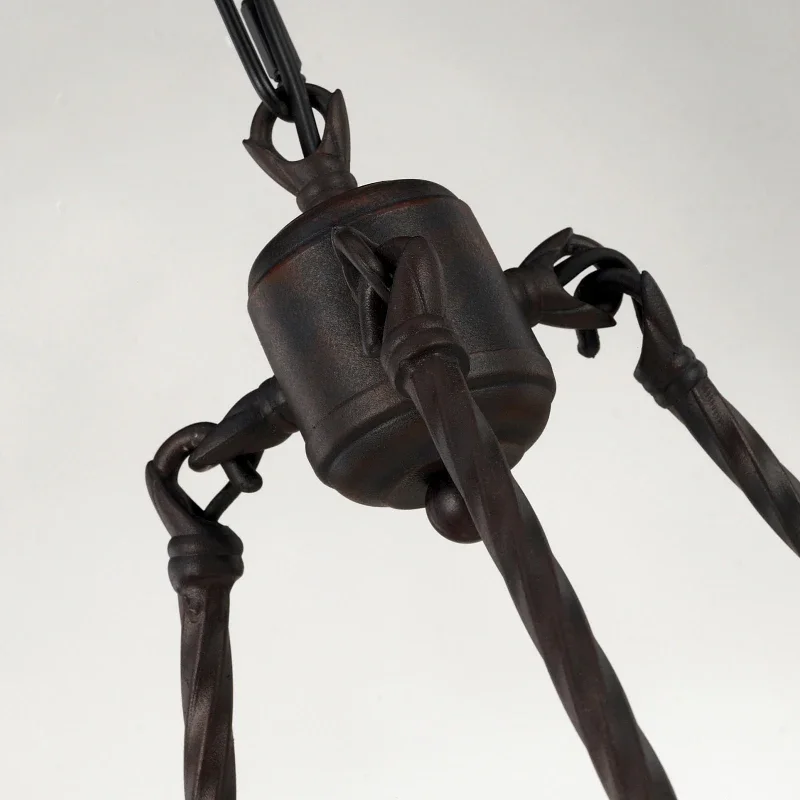 Винтажная люстра в стиле индастриал старинные подвесные светильники из кованого