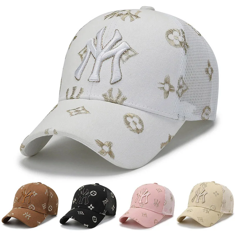 

Ms. Han edition joker hat cap female xia paragraph letter breathable mesh baseball cap sunscreen baseball cap