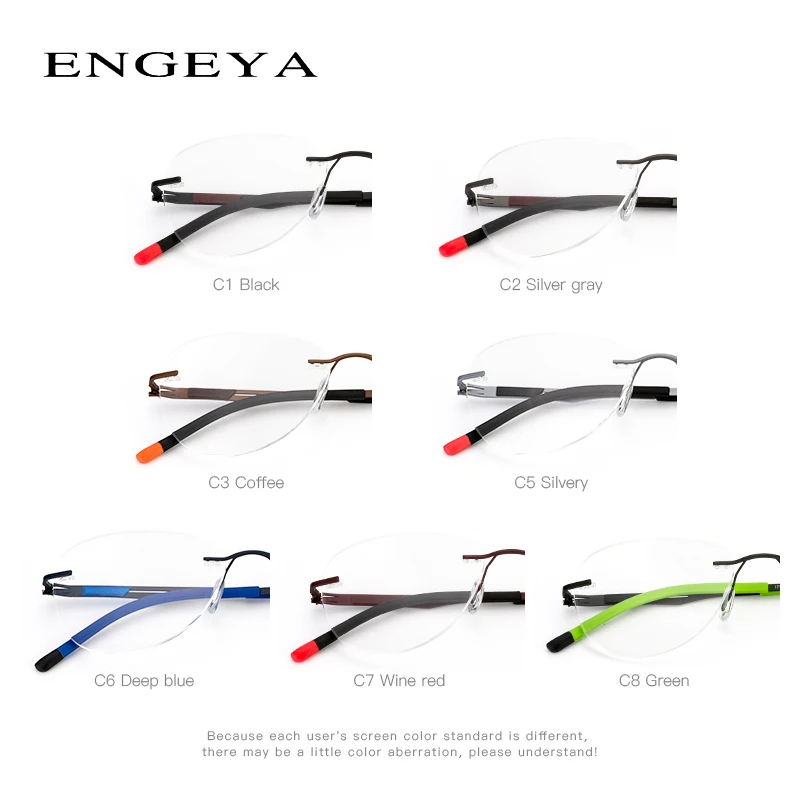 Сверхлегкие и модные безрамочные очки с персонализированным ретро-стилем