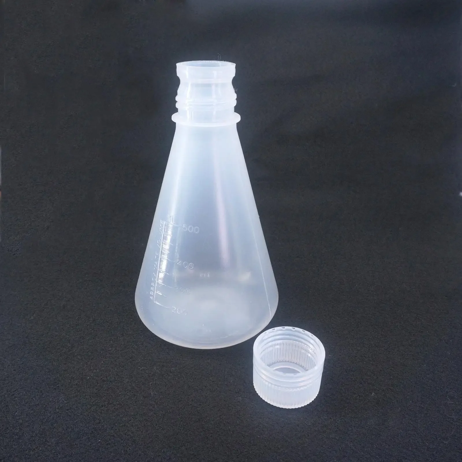 500 мл PP коническая фляга Erlenmeyer бутылка с крышкой лабораторный Учебный
