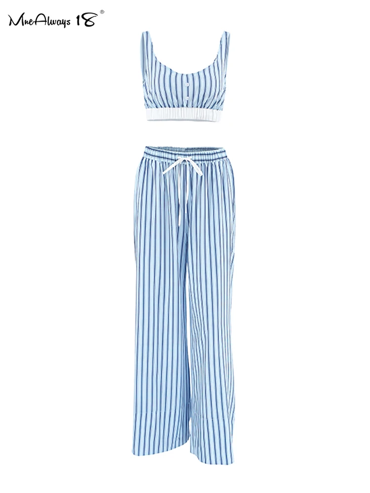 Mnealways18 полосатые повседневные комплекты из 3 предметов с бюстгальтером женские