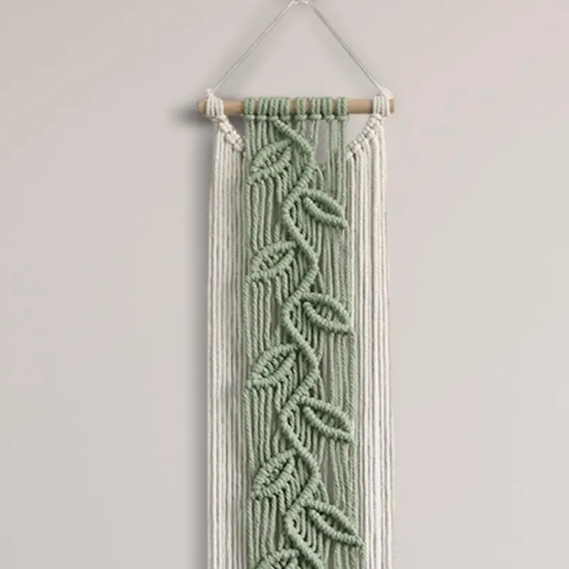 Настенное макраме Тканое искусство тканый элегантный тканный ковер с кисточками
