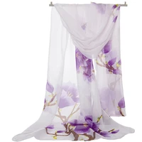 2022 new womens tulle silk scarf beach sunscreen shawl chiffon multifunctional products
