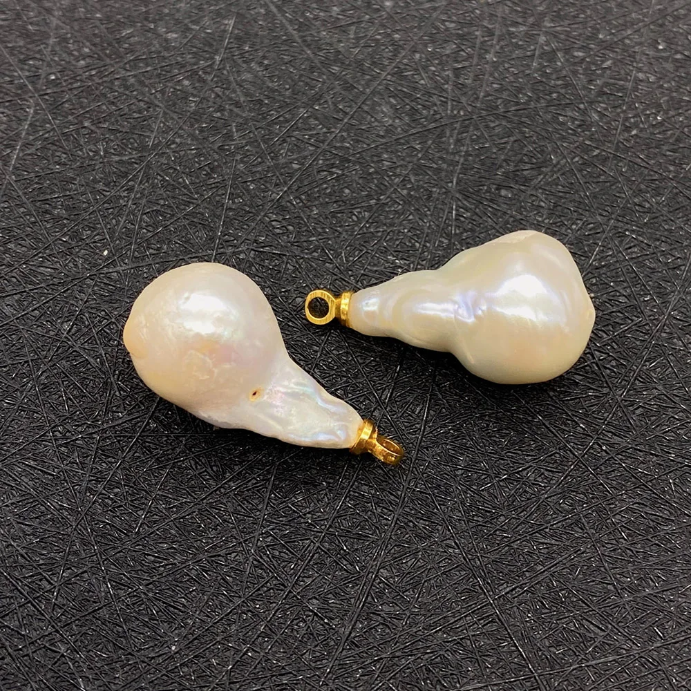 Натуральная искусственная подвеска белый круглый хвост дизайнерские серьги