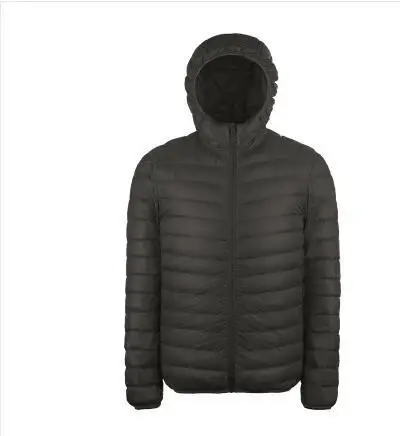 Men's Autumn Winter Ultra Lightweight Packable Down Jacket Water and Wind-Resistant Breathable Coat Big Size Men Hoodies Jackets