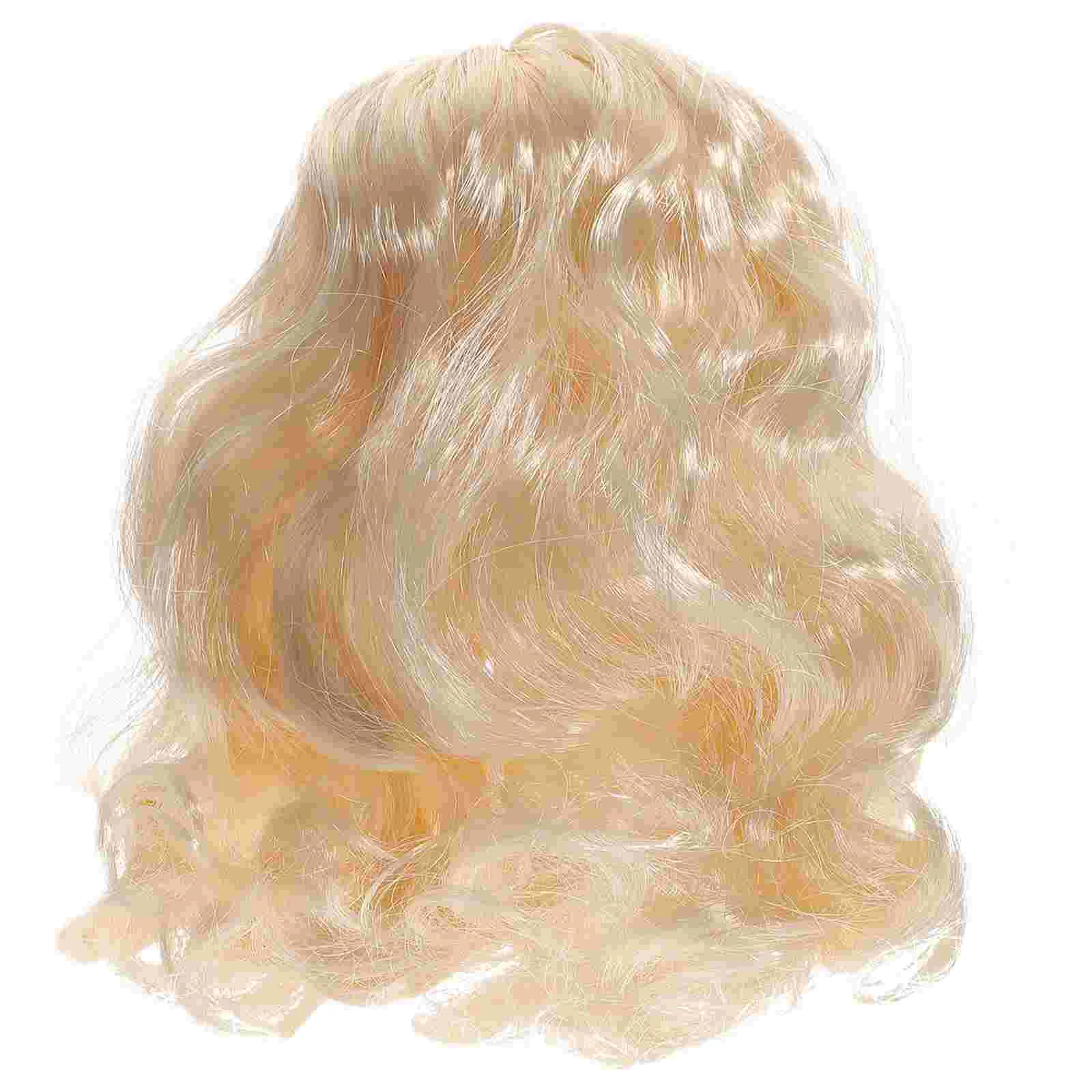 

Cat Costume Hair: Synthetic Costume Blonde Wavy Hair Christmas Curly Holiday Puppy Hair Prop