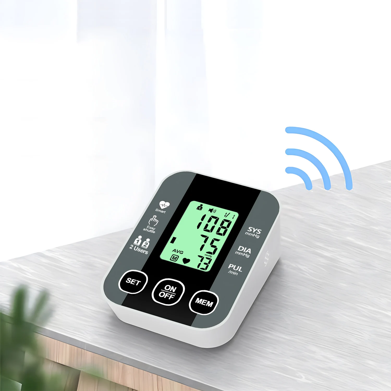 Цифровой Монитор Артериального Давления Для Пожилых Людей Измеритель Пульса На