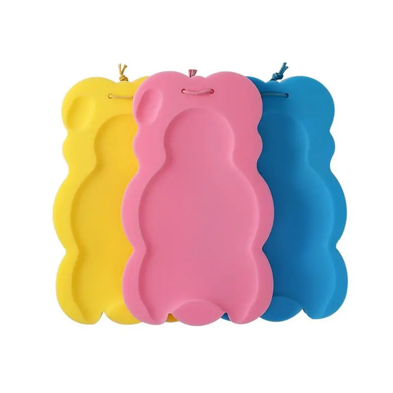 

Поддержка тела детский уход мягкая губка безопасности Подушка держатель для душа пенопластовый коврик для новорожденных нескользящий милый медведь коврик для ванной