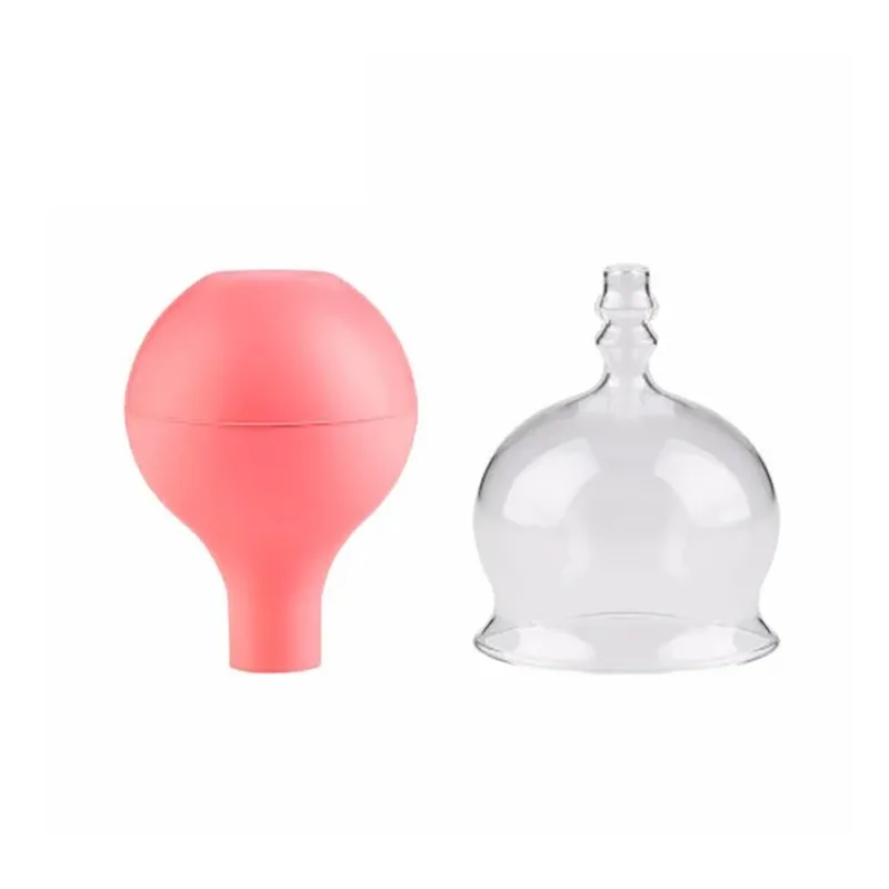 2 шт. стеклянные вакуумные чашки для здоровья и красоты