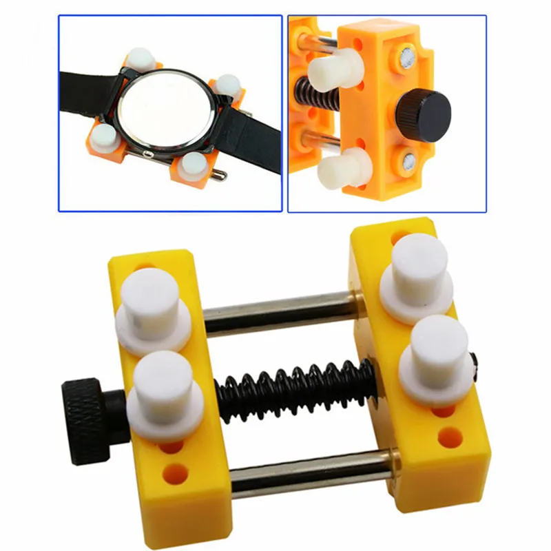 

Watch Adjustable Opener Movement Dial Fixer Back Case Cover Press Closer Remover Fixing Holder Case Repair Watchmaker Tool