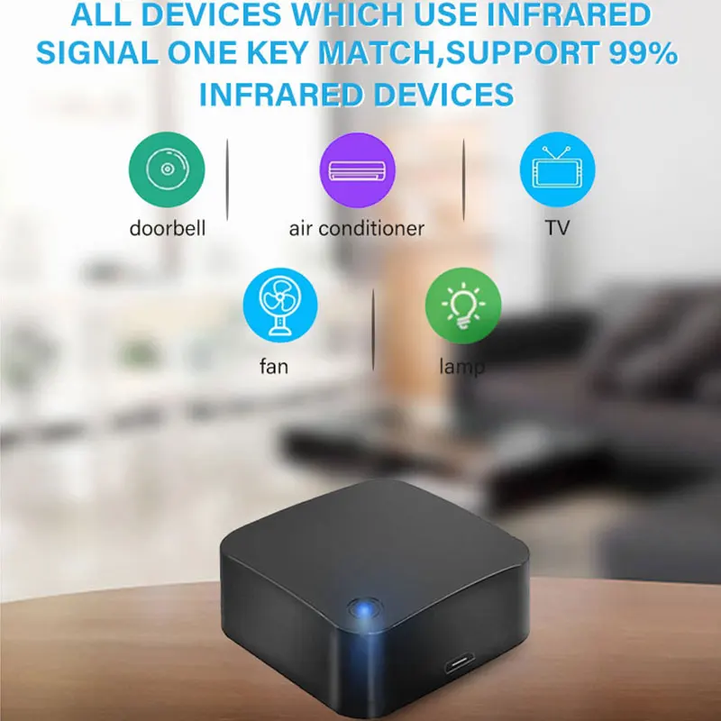 Приложение Tuya Smart Life с Wi-Fi-ИК-пультом ИК-хаб Wi-Fi (2 4 ГГц) беспроводной инфракрасный