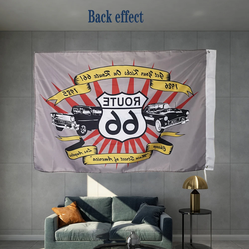 Флаг США Route 66 дизайнерский баннер для наружной рекламы на тему материнской