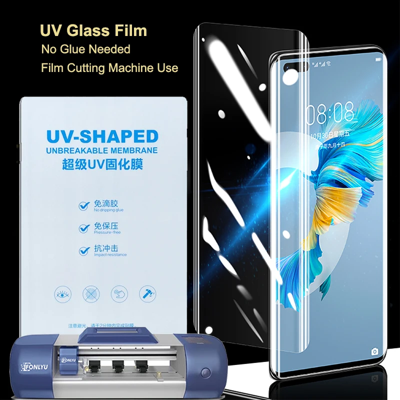 25Pcs UV TPU Soft HD Flexible Hydrogel Film Mobilephone Curved LCD Screen Protector Front Film For Cutting Machine Plottter
