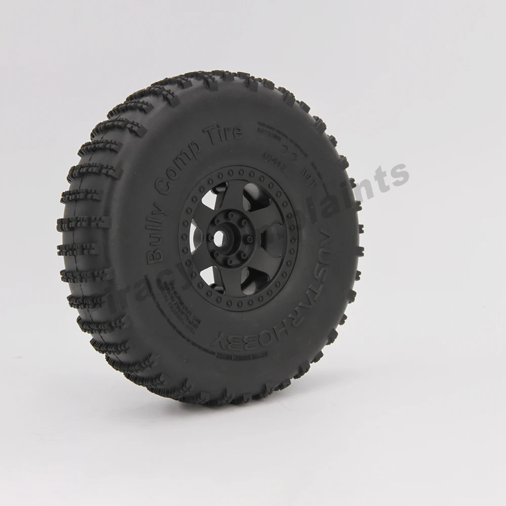 4pcs 2.2" Beadlock 142*40MM Buggy Bully Comp Wheel Rim Tires for RR10 Bomber RBX10 Ryft RC Crawler Car Axial SCX10 Wraith 90018 images - 6