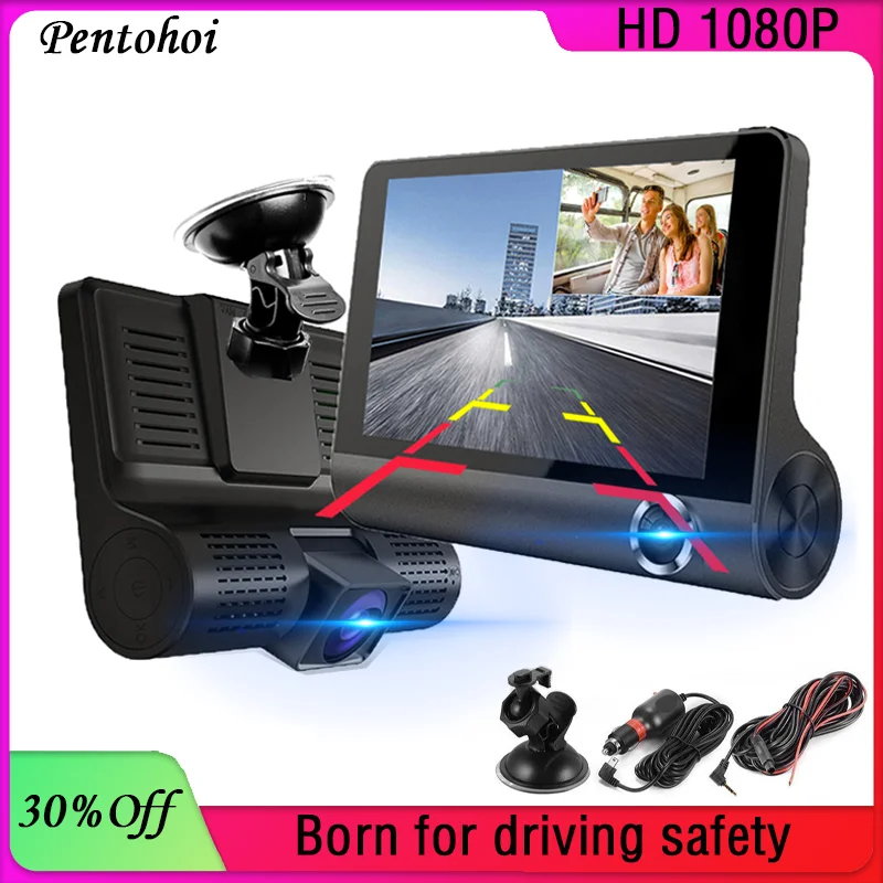 

Car DVR Dashcam Video Recorder Dual Lens Camera FHD 1080P 170° Angle Night Vision Rear View Auto Camcorder Registrator Dash Cam