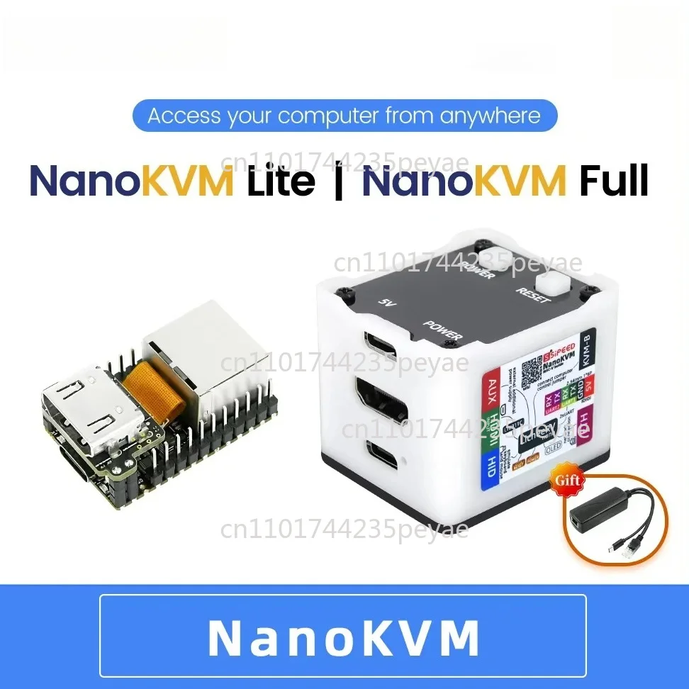 Фото Модуль Sipeed NanoKVM Mini для удаленного управления KVM через IP, HDMI, управление сервером на базе PiKVM для платы расширения Raspberry Pi. №1