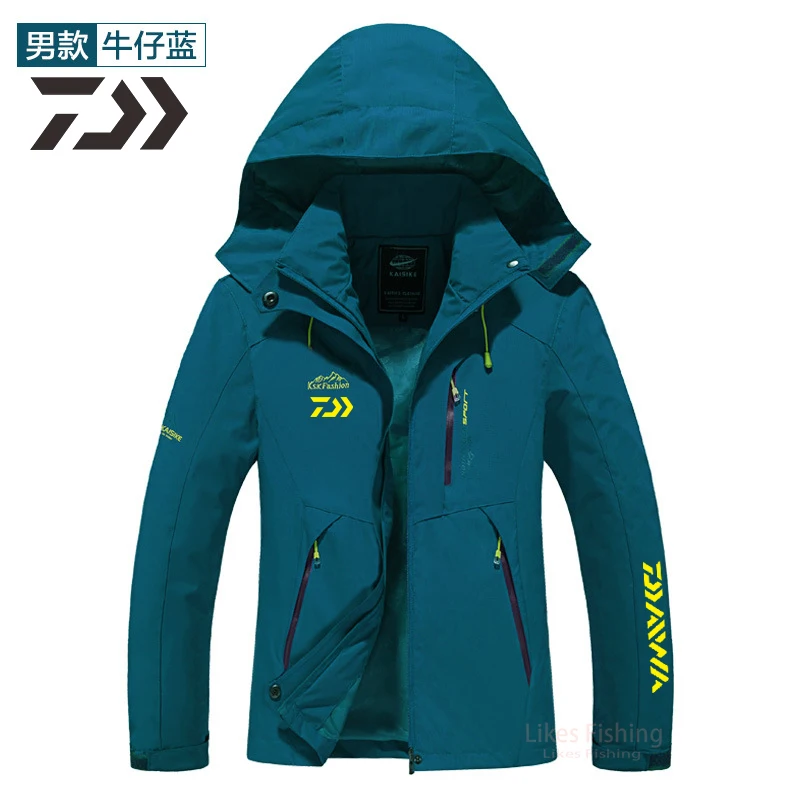 

Daiwa Fishing Jacket Waterproof Men Coat Hooded Outdoor Casual Fishing Clothes Daiwa Fishing Clothes Thin Sports Fishing Wear