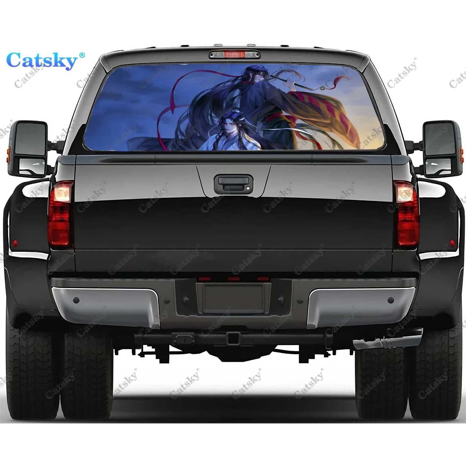 

mo dao zu shi anime Window Decal Sticker Graphic PVC Decorative Truck Sticker Perforated Vinyl Universal Sticker