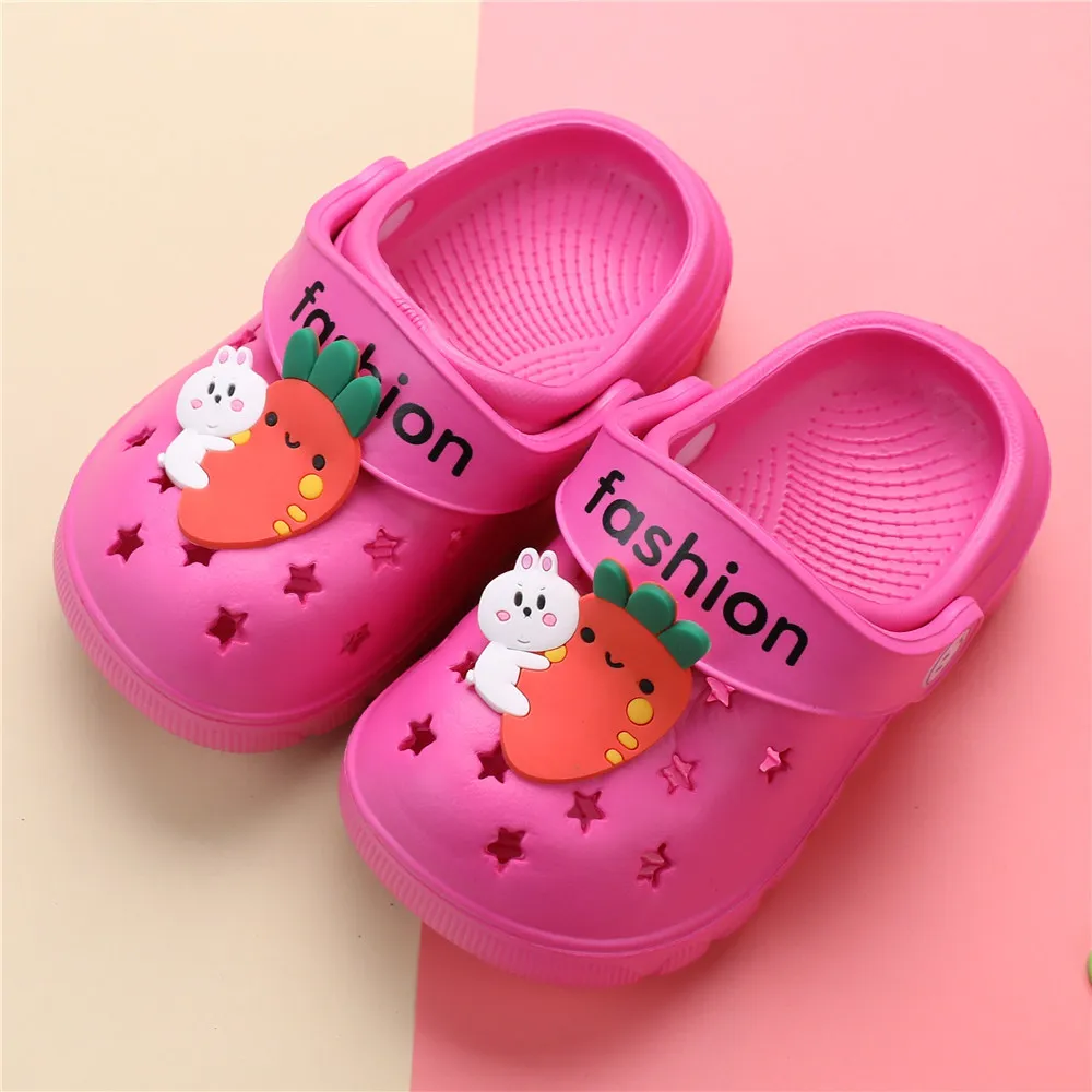 Летние детские тапочки для мальчиков и девочек мультяшное оборудование