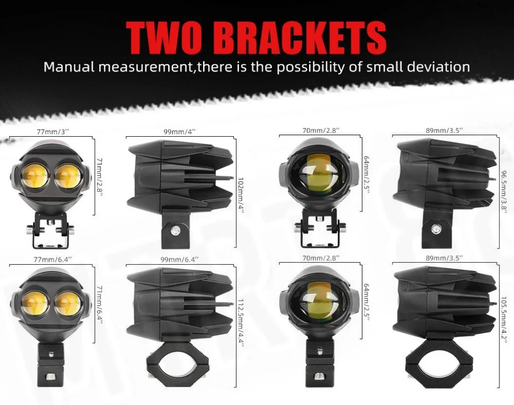 Внешний прожектор для мотоцикла с водными птицами светодиодный желтый и белый