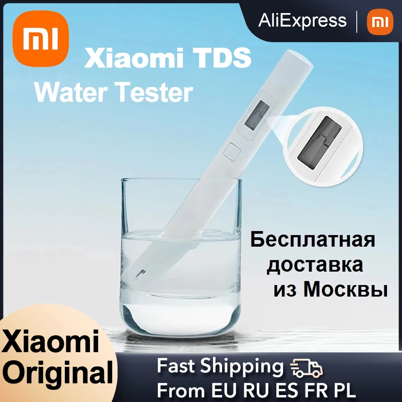 

Original Xiaomi MiJia Mi TDS Meter Tester Portable Detection Water Purity Quality Test EC TDS-3 Tester Home 1pcs 2pcs option